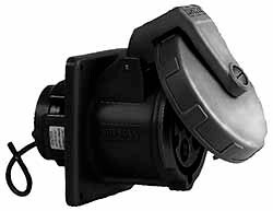 125 VAC, 20 Amp, 3 Pin Configuration, Pin and Sleeve Receptacle